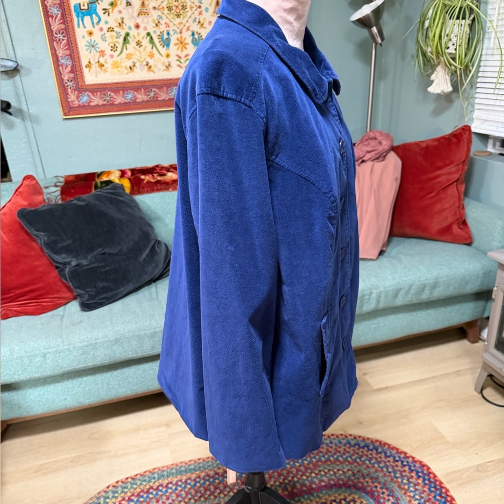 Blue Button-Up Jacket - image 6